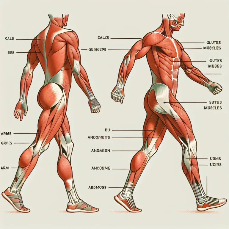 Какие мышцы задействованы при ходьбе